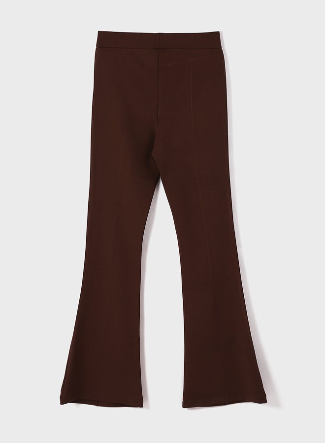 Elastic Waist Slim Fit Women's Trousers