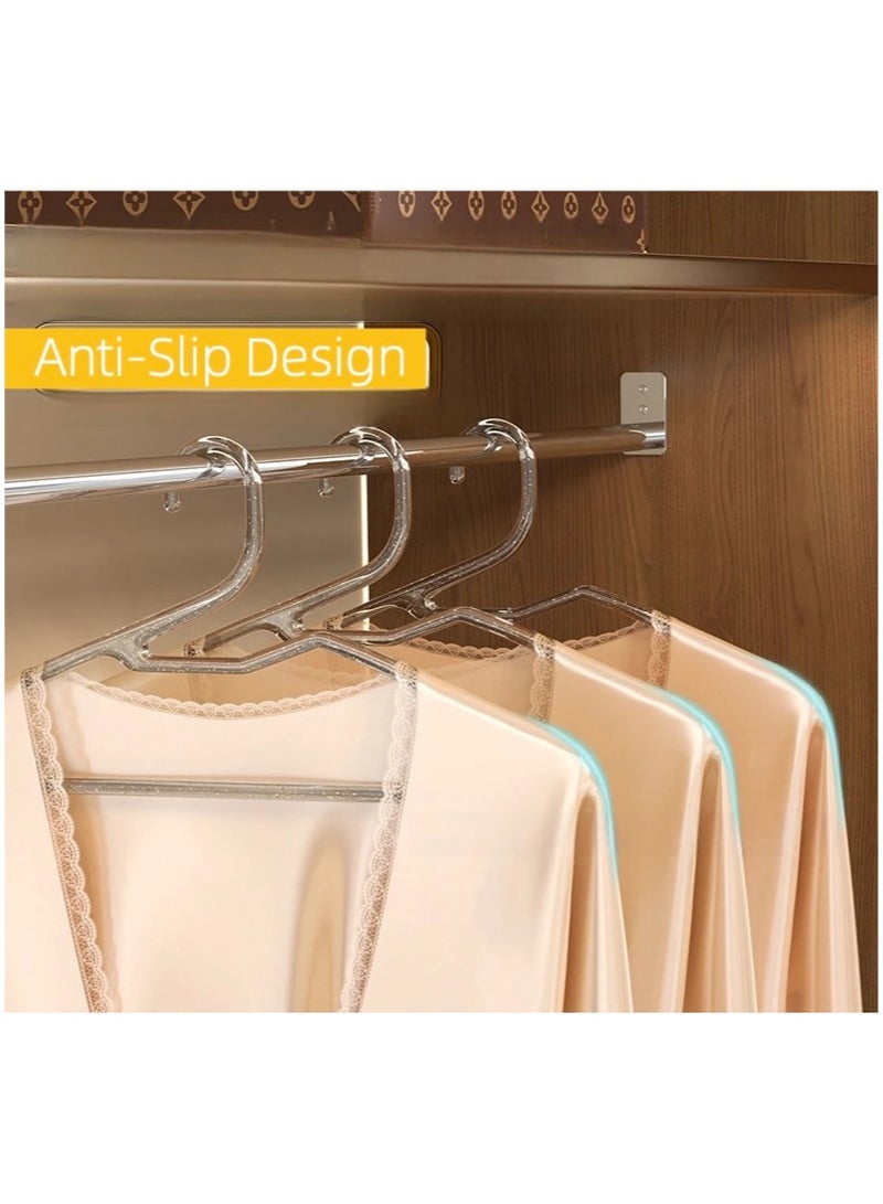 ZAYVA 20-Piece Non-Slip Space Saving Clothes Hangers | Luxe Design with Smart Storage for Delicate Wardrobes - Image 5