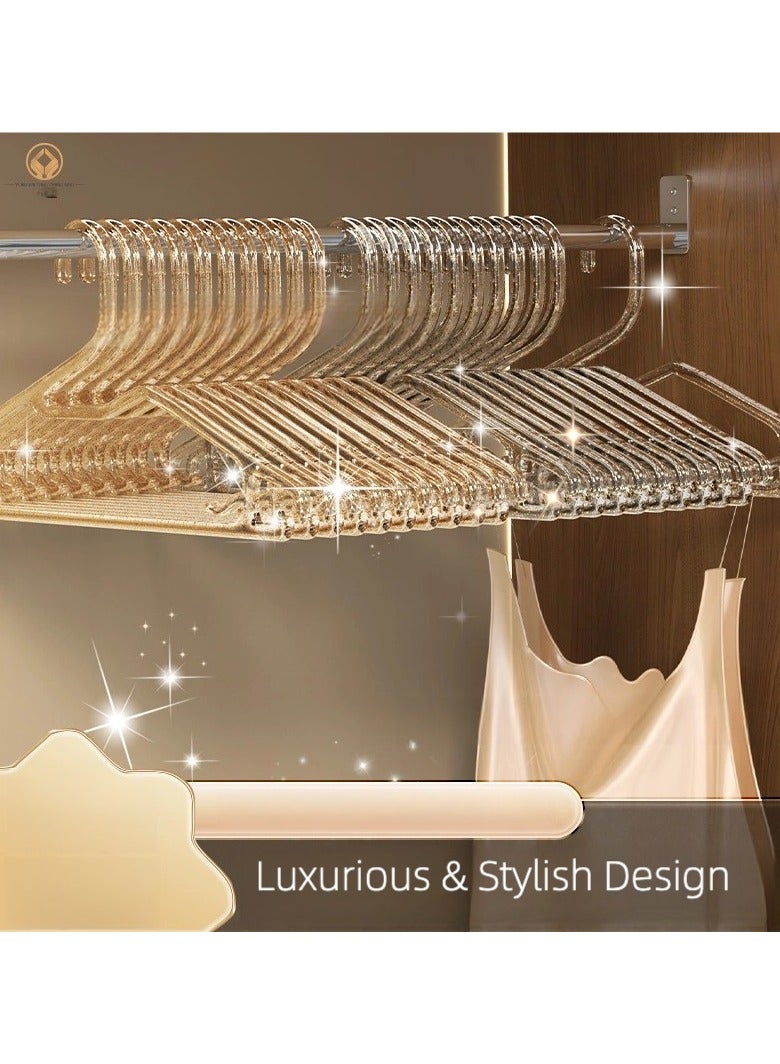 ZAYVA 20-Piece Non-Slip Space Saving Clothes Hangers | Luxe Design with Smart Storage for Delicate Wardrobes - Image 2
