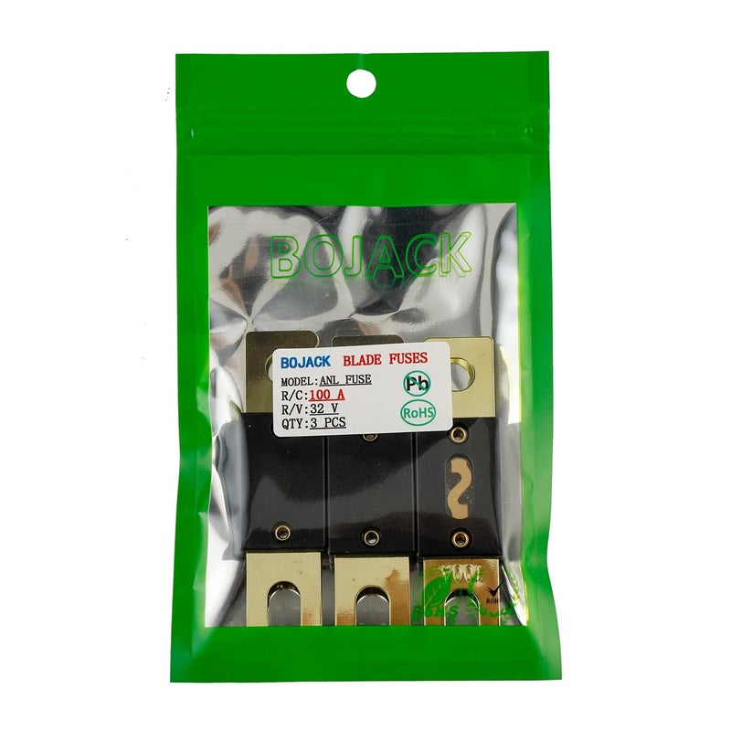 Bojack 100 Amp 32 Vdc Anl Blade Fuse For Car Audio And Video System(Pack Of 3 Pcs) - Image 3