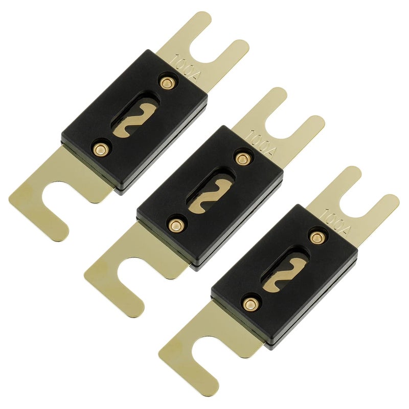 Bojack 100 Amp 32 Vdc Anl Blade Fuse For Car Audio And Video System(Pack Of 3 Pcs) - Image 1