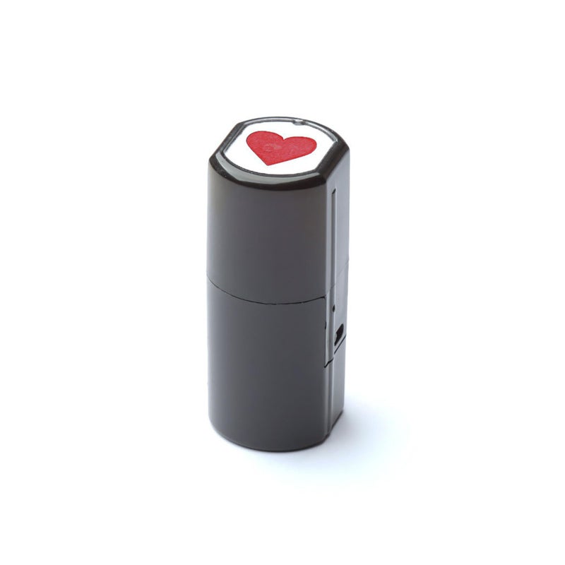 SelfInking Stamps for Teachers Teacher Stamper for Classroom and School Greeting Cards and Scrapbooks Emoji Stamp Heart Red