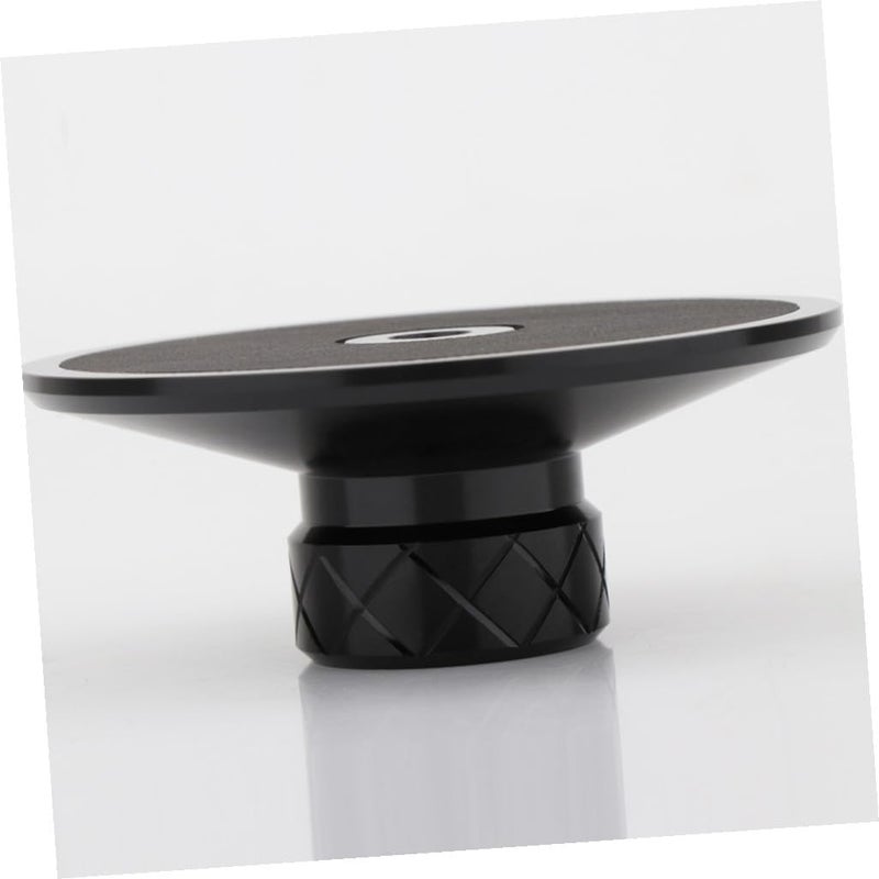 Zerodeko Record Weight Stabilizer Aluminum Alloy Turntable Clamp for Vinyl Disc Players, Black Metal Disc Clamp with Leather Pad for HiFi Vinyl and Vibration Reduction - Image 4
