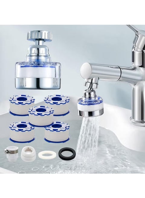 حمام بالوعة فلتر صنبور ، 360 درجة الروتاري صنبور فلتر ، فلتر مطبخ صنبور لإزالة الكلور والفلور والمعادن الثقيلة والمياه الصلبة