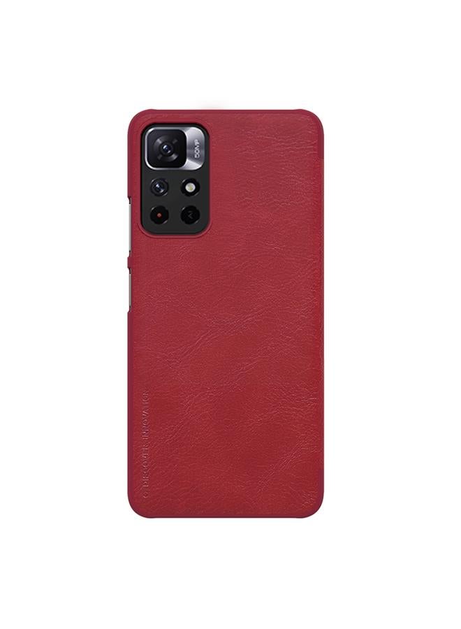 Nillkin Case For Xiaomi Redmi Note 11 5G / 11T 5G / Poco M4 Pro 5G / 11S 5G QIN Series Crazy Horse Texture Leather Phone Case - Image 3