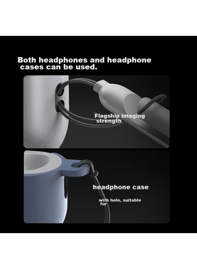 CangHua [عبوة 2] حبل لربط Airpods Pro الجيل الثاني، حبل مفاتيح الهاتف، حبل مضفر، سماعات Apple Airpods 4/3/2، Huawei، Xiaomi، Oppo/Vivo، كابل مضاد للفقدان - Image 5