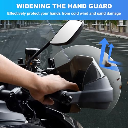 VEISUTOR Extensions Handguards Deflectors for Pan America 1250 20-23, Smoked Tinted Handguards Protector Hand Shield Protector Kit for Harley Pan America 1250/1250 Special 2020-2023 Accessories - 2PCS - Image 2