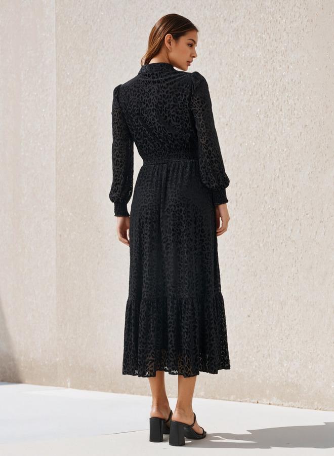 2Xtremz Midi Length Shirt Dress with Smocked Detail - Image 3