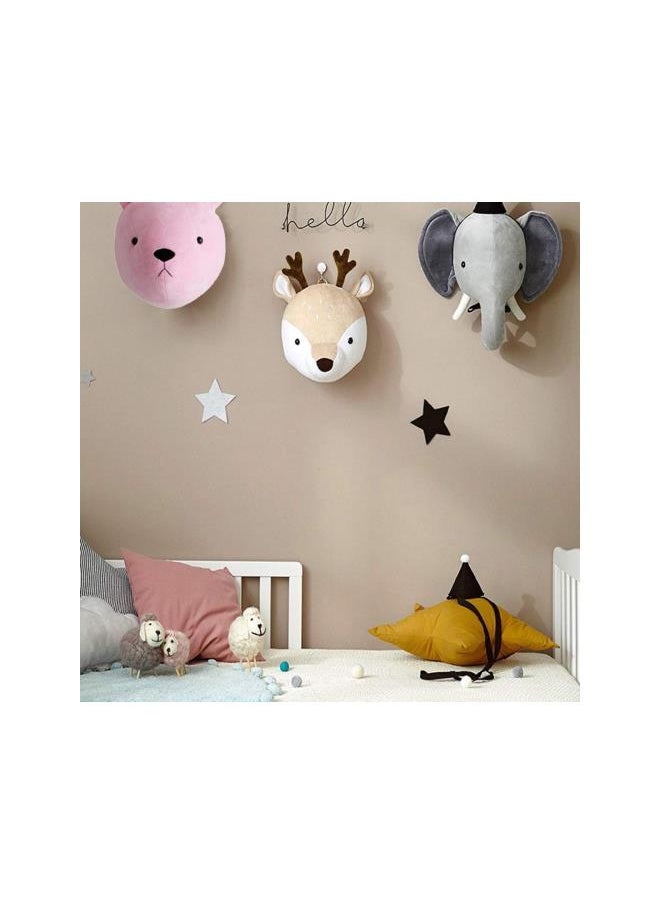 Generic - Wall Decor, Animal Head Wall Hanging for Baby Nursery Decor Elephant/Deer Head/Rabbit Stuffed Toys Gifts for Kids Bedroom or Playroom - Image 1