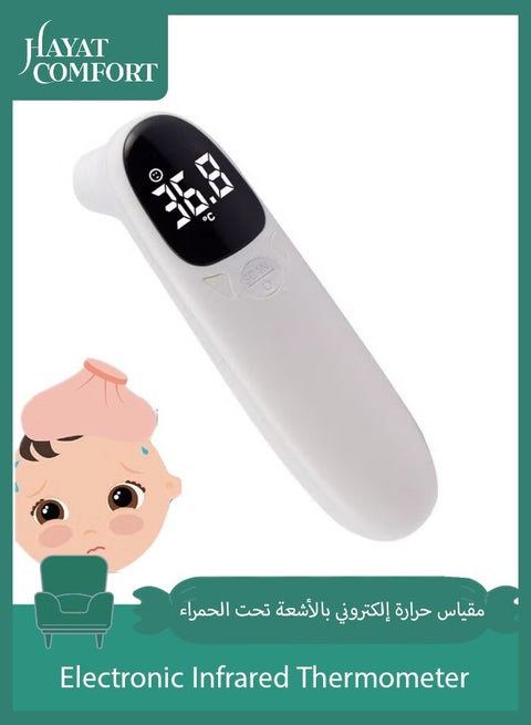 Household Medical Grade Electronic Infrared Thermometer, Baby Forehead/Ear Thermometer, Accurate and Easy-to-use Thermometer for Home use