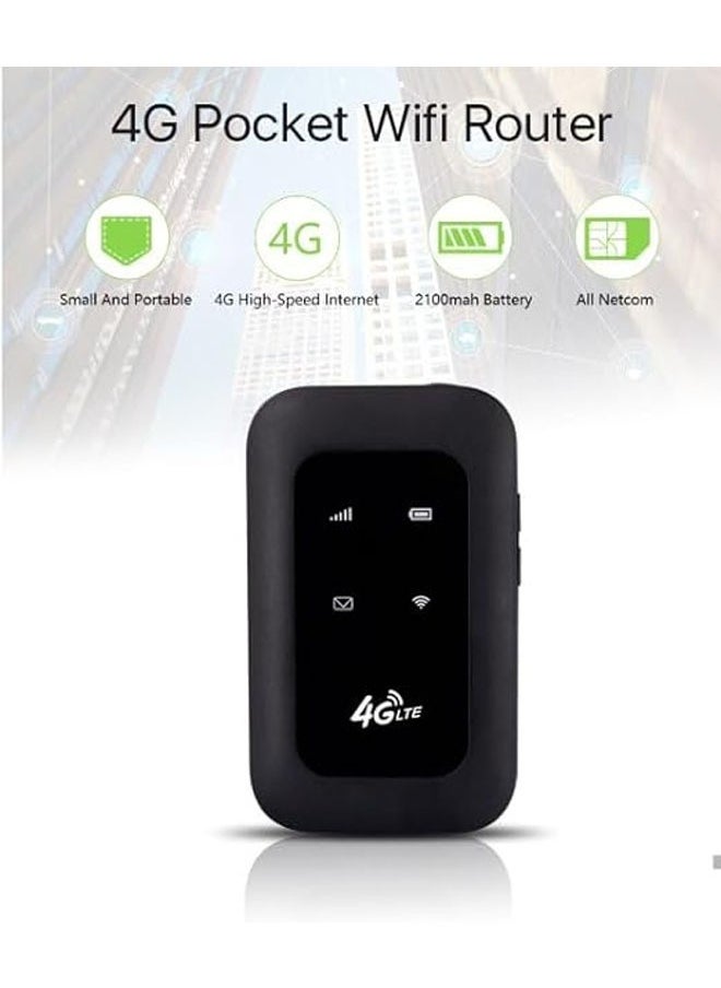 General - 4G LTE wireless adapter for all 4G 5G SIM networks Plug and play 4G data card with speeds up to 150Mbps and 2100mAh rechargeable battery WiFi hotspot - Image 1