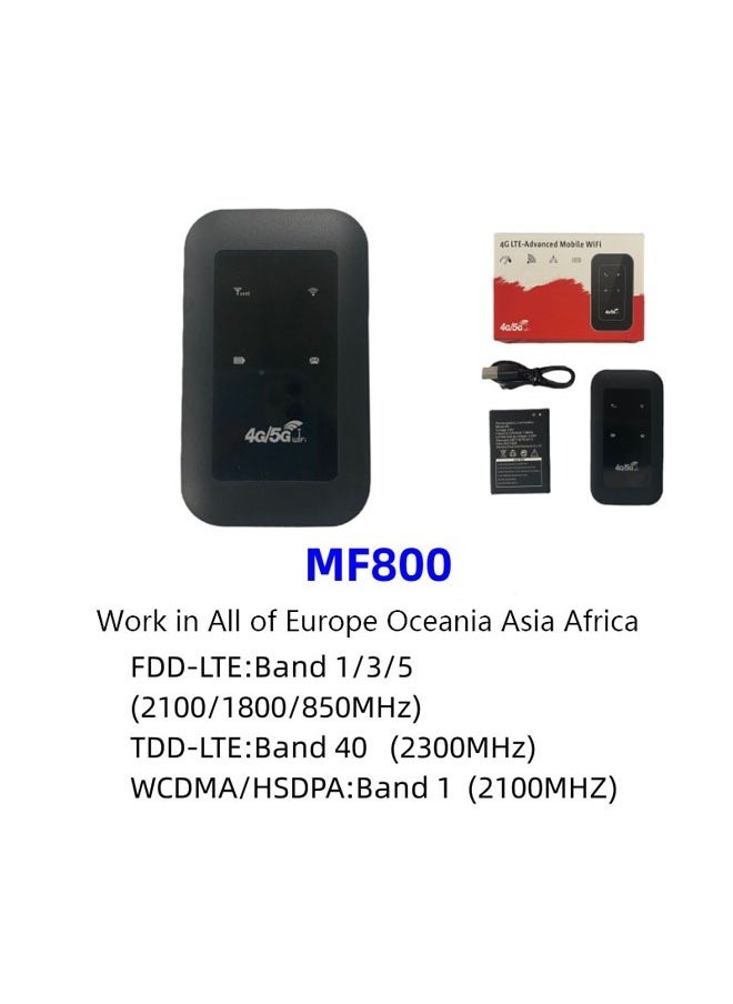 General - 4G LTE wireless adapter for all 4G 5G SIM networks Plug and play 4G data card with speeds up to 150Mbps and 2100mAh rechargeable battery WiFi hotspot - Image 1