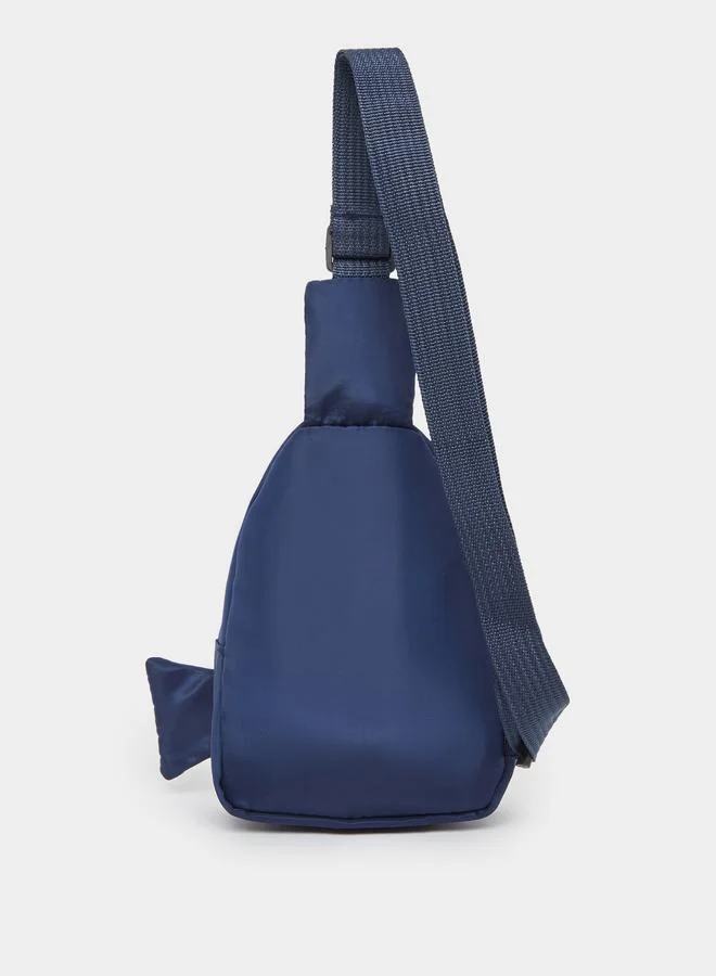 Styli Styli Graphic Print Chest Bag with Zip Closure