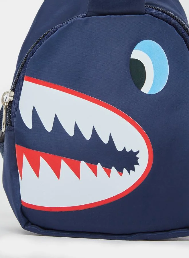 Styli Styli Graphic Print Chest Bag with Zip Closure