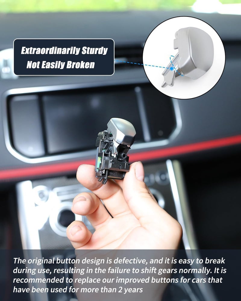 EVGoXMods 2PCS Gear Shift Button Cover for Land Rover Range Rover Sport 2014-2019 - Image 5