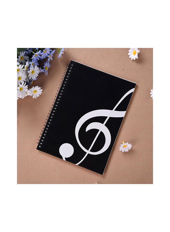 NIBEMINENT 50 Pages Music Sheet Spiral Notebook Multicolor