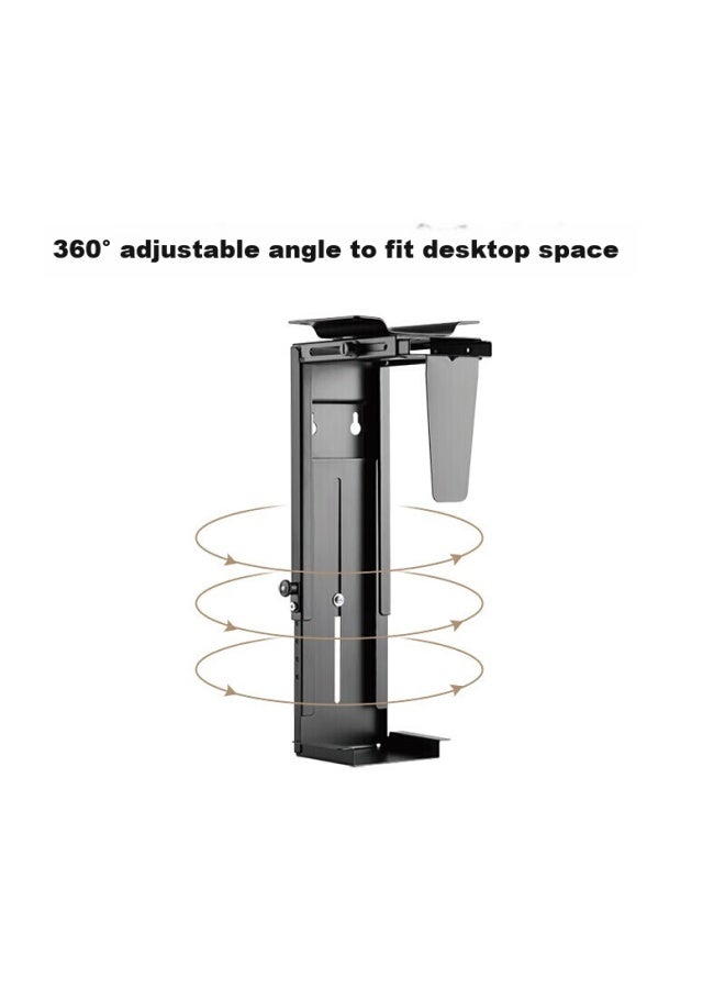 Brateck Beihu Computer Tower Stand, Tower Bracket, Adjustable Height Desktop Computer Case Stand, Desktop Storage Rack Apk40 - Image 2