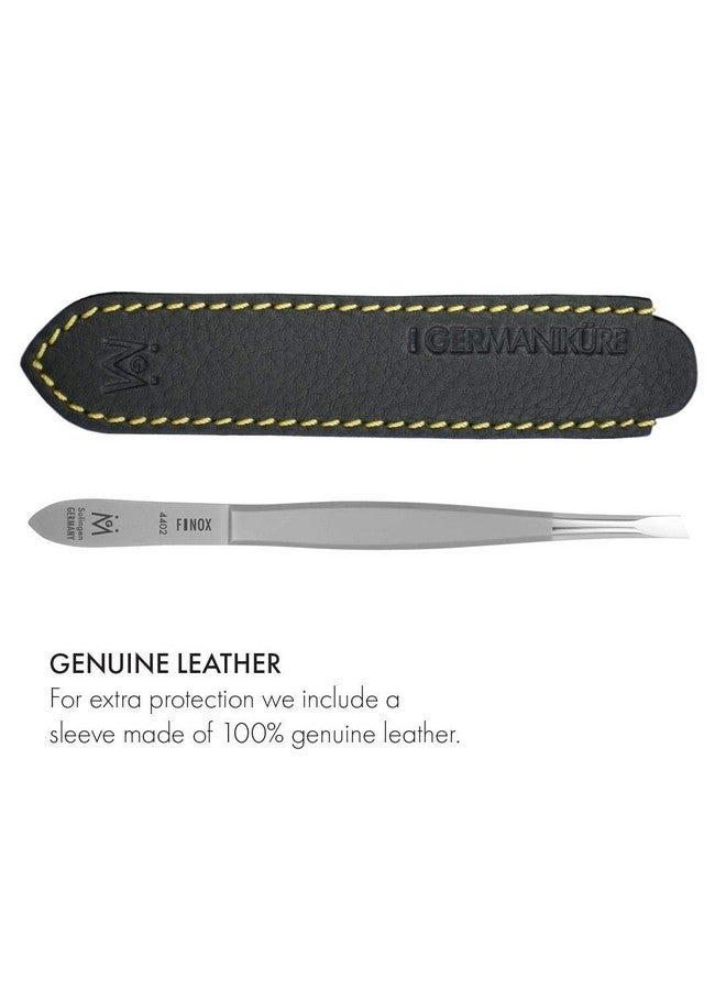 GERMANIKURE Slanted Tweezers in Leather Case - Made in Solingen Germany - Image 5