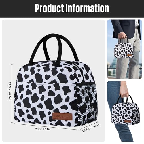 douyadady Lunch Bag WomenMen Lunch Box WomenMen cow - Image 3