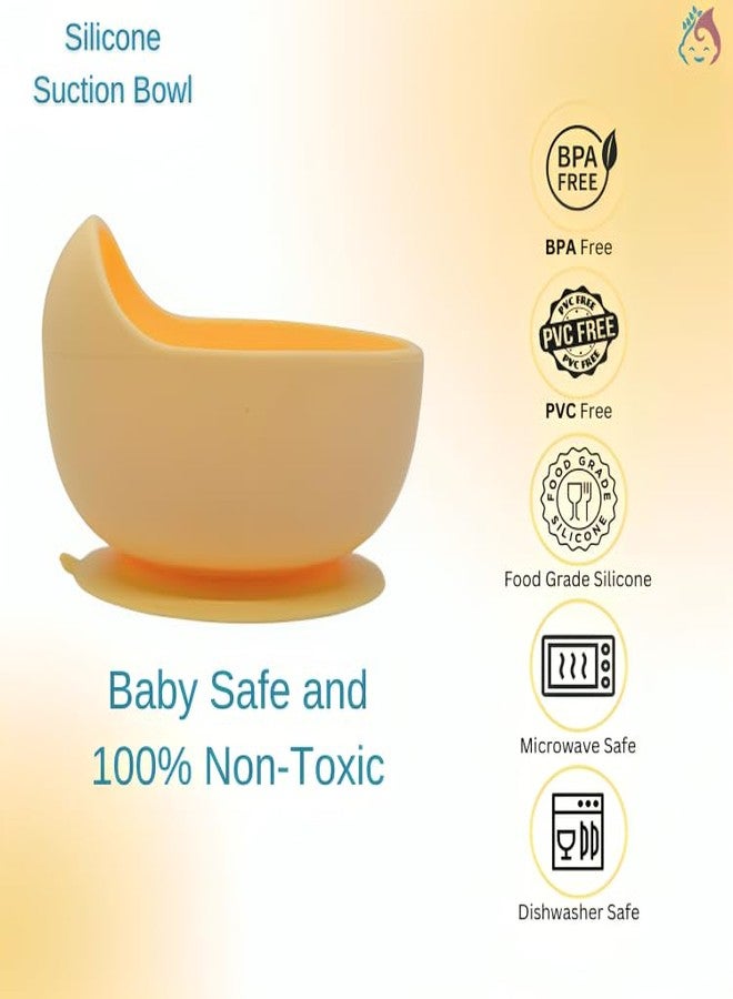 Babylief™ Silicone Baby Suction Bowl (Yellow) - Image 2
