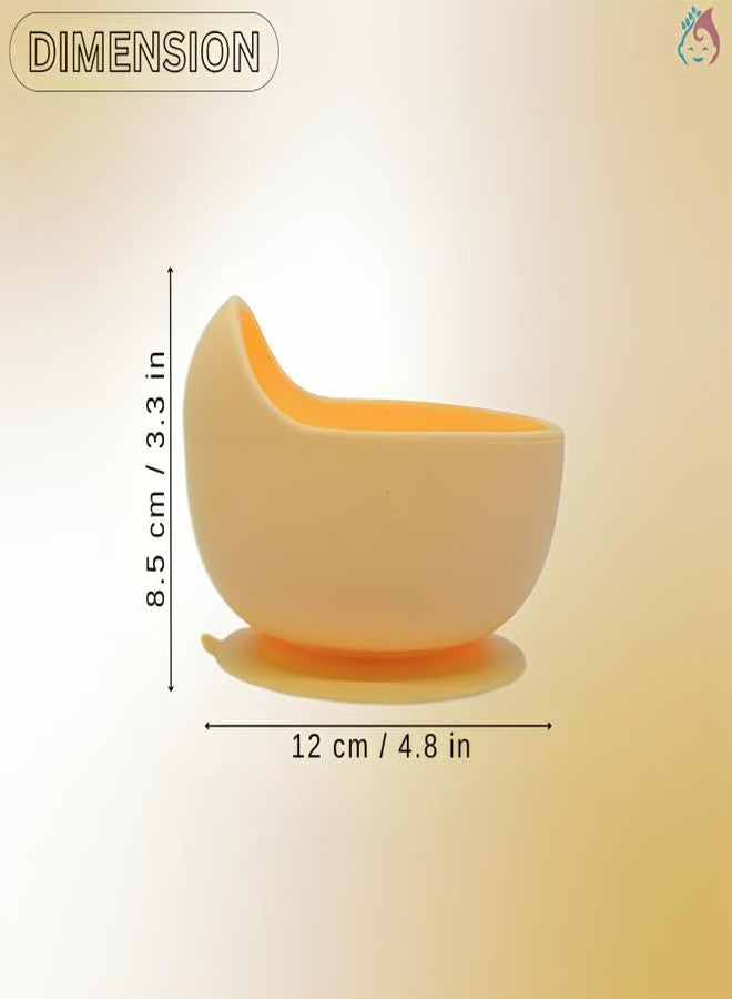 Babylief™ Silicone Baby Suction Bowl (Yellow) - Image 3