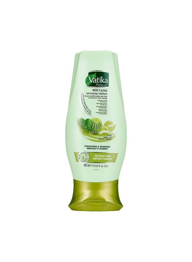 Dabur Vatika Naturals Conditioner Natural Moisturizing Hair Conditioner For Women W All Hair Types Long Curly Dry Or Color Treated Hair Scalp Hydrating Moisturizer (400Ml Bottle Wild Cactus) - Image 1