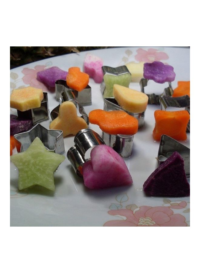 مجموعة قوالب كيك مكونة من 12 قطعة فضي 200x200مم - Image 5