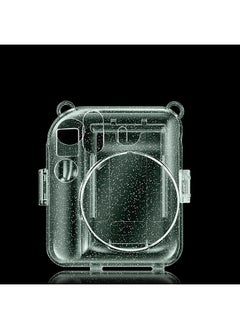 O Ozone Transparent Hard Camera Case for Fujifilm Instax Mini 12 Instant Camera Cover with Adjustable Strap  - Green  - Image 3