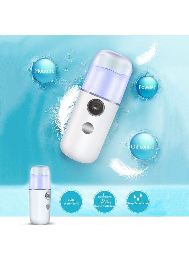 NIBEMINENT Nano Mist Sprayer Handheld Portable White 12x4x4cm  - Image 4