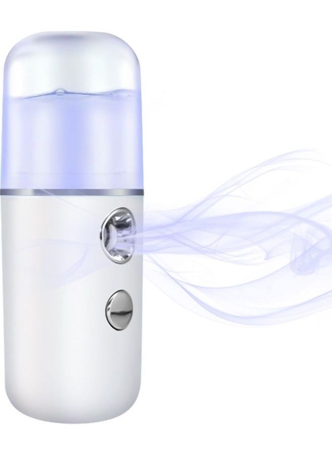 NIBEMINENT Nano Mist Sprayer Handheld Portable White 12x4x4cm  - Image 1