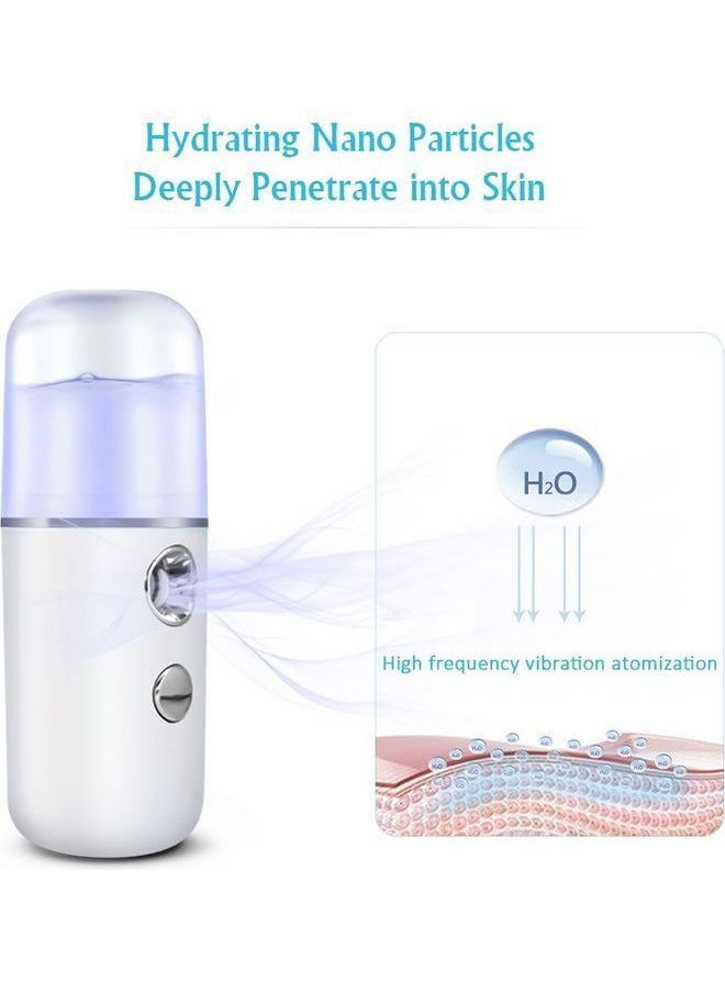 NIBEMINENT Nano Mist Sprayer Handheld Portable White 12x4x4cm  - Image 3