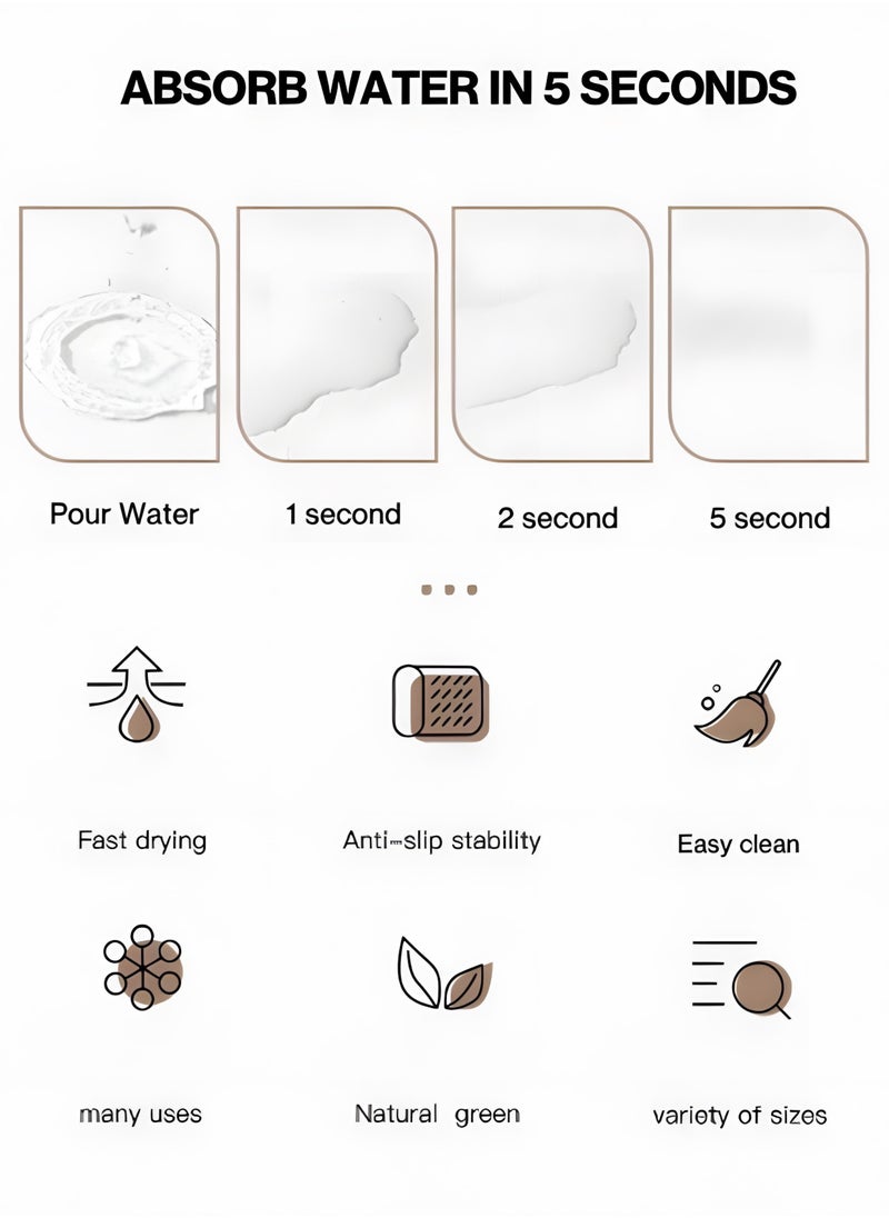 Generic - 40*50cm V60 Coffee Mat Kitchen Mat Table Mat Coffee Corner - Image 1