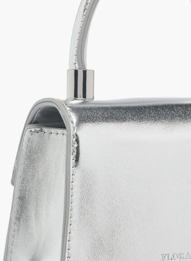 Flora Bella By Shoexpress Girls Pearl Embellished Crossbody Bag With Button Closure And Chain Strap