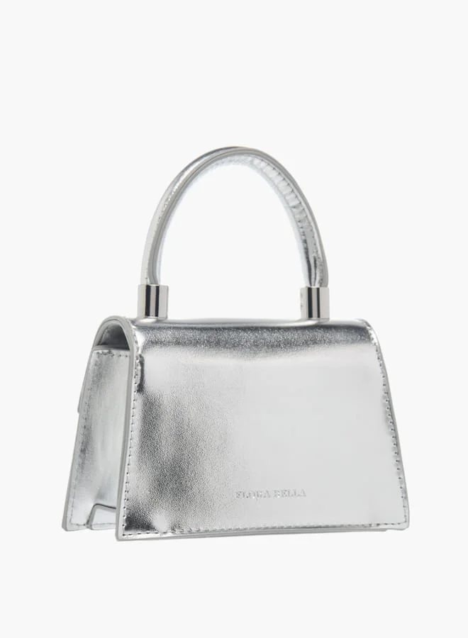 Flora Bella By Shoexpress Girls Pearl Embellished Crossbody Bag With Button Closure And Chain Strap