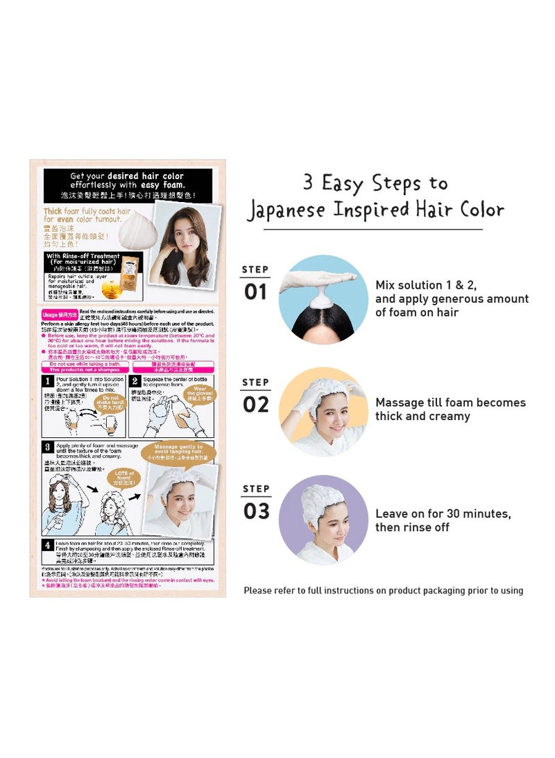 LIESE Hair Creamy Bubble Color - 34 ml Milk Tea Brown 1'S - Image 2
