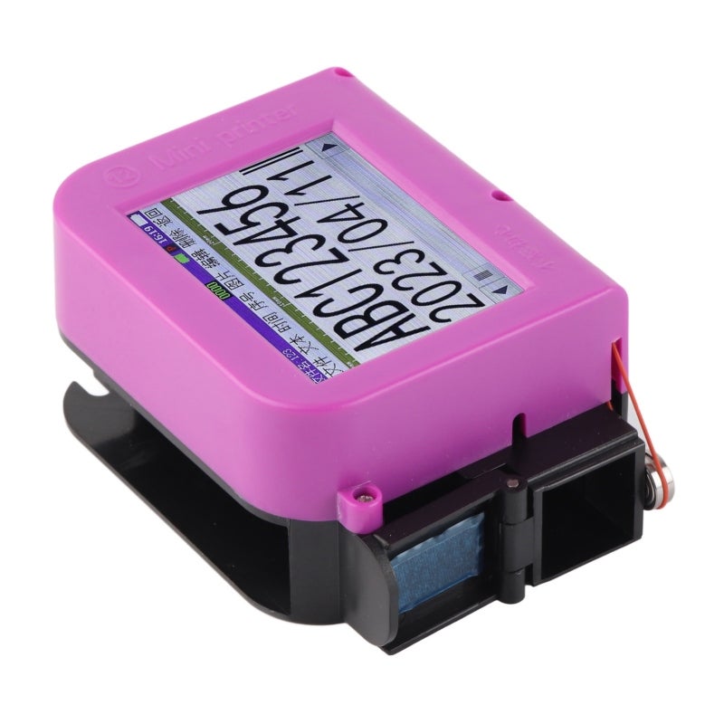 Handheld Inkjet Printer: 1200mAh Lithium Battery HD Coding Compact Design - High-definition LED Touch Screen With Intuitive UI Clear Text Printing for Porous & Uneven Surfaces - Image 4
