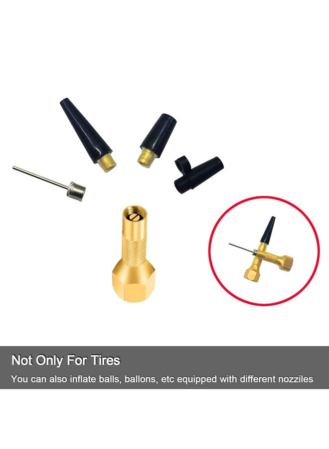 2pcs Air Chuck, 45mm*16mm*10mm Screw on Tire Inflator Nozzle for Tire Inflator Gauge Compressor Accessories, Twist-on Chucks - Image 5