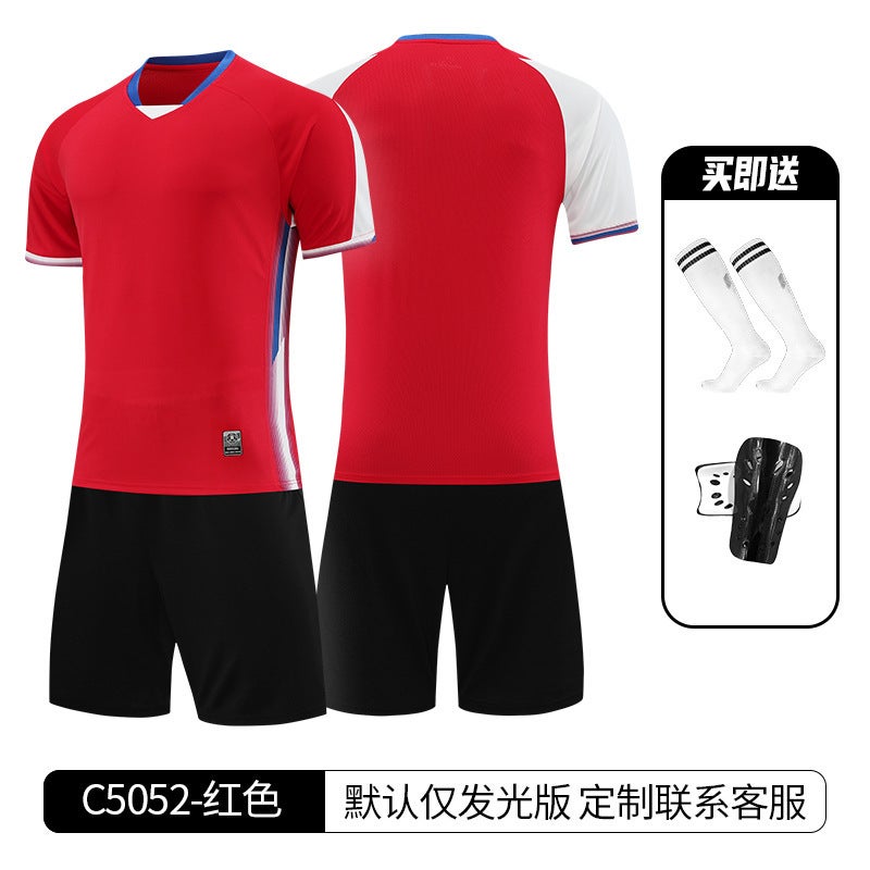 Children'S Football Game Campus Sports Team Uniform Suit Toddler Football Shirt Jersey Quick-Drying Training Suit - Image 1