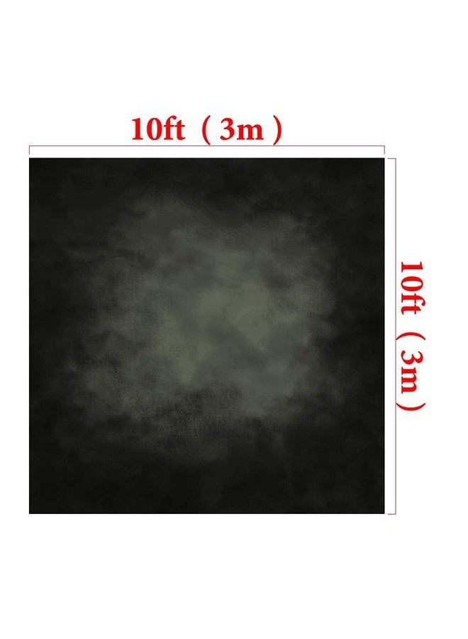 Kate 10ft(W) x10ft(H) Black Abstract Photography Backdrop Texture Microfiber Head Shot Portrait Photo Background (There is Green Tinge to The Product) - Image 3
