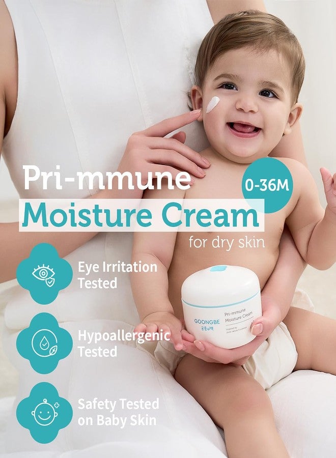GOONGBE Pri-mmune Moisture Cream - Korean Baby Body Cream with Shea Butter - Hypoallergenic Gentle Daily Moisturizer for Dry Skin - Fast Absorbing, Naturally Derived Non-Sticky Cream, 6.1oz. 2 Pack - Image 2