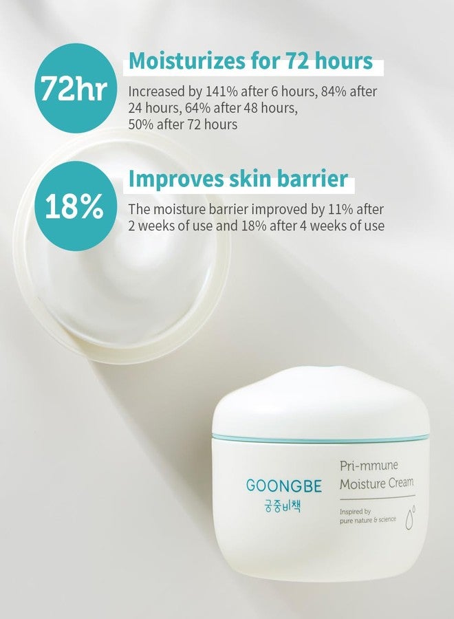 GOONGBE Pri-mmune Moisture Cream - Korean Baby Body Cream with Shea Butter - Hypoallergenic Gentle Daily Moisturizer for Dry Skin - Fast Absorbing, Naturally Derived Non-Sticky Cream, 6.1oz. 2 Pack - Image 5