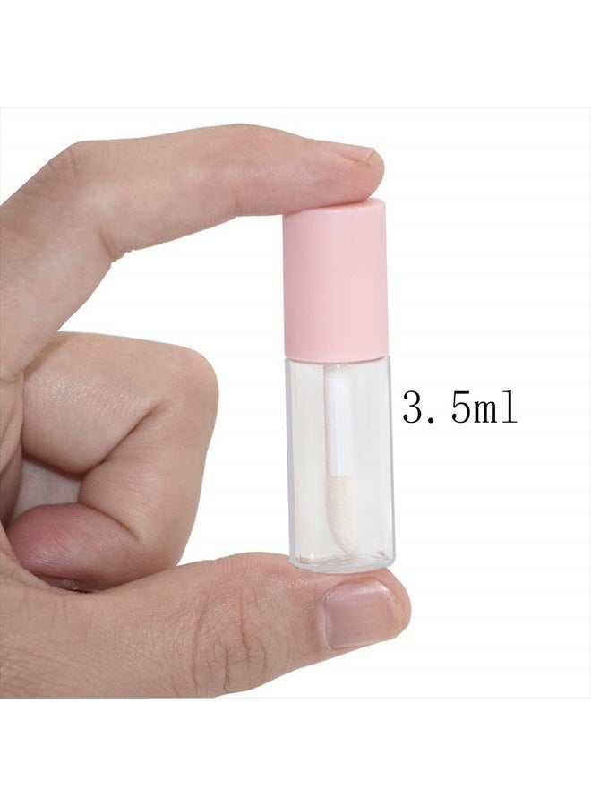 KaiLeQi Pink lip gloss tubes with wand empty bottles 3.5ml Clear Mini Refillable lip gloss containers DIY lip gloss making kit&Funnel & Rubber Stoppers (20PCS in two boxes) - Image 5