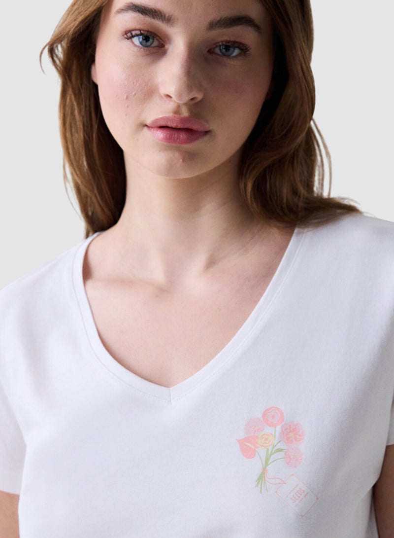 Penti Cute Floral Cotton Capri Pyjama Set - Image 3