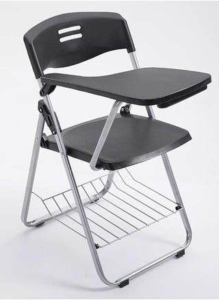 Folding Chair with Write Board, Compact Portable Foldable Plastic Chair, Meeting/Teaching/Training Chair with Writing Pad and Book/Document Storage Rack, Suitable for Students and Offices - pzsku/ZD098E2D2DACD8BA3FB45Z/45/_/1709986150/33f46a4f-42bc-4e03-a2f6-c5dcfb2e5516