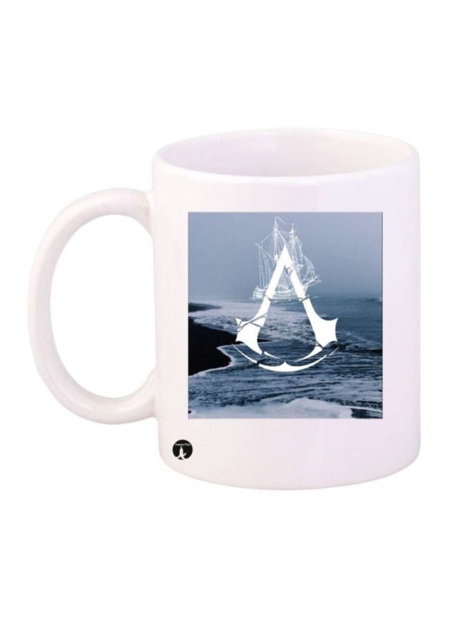 RKN Assassin's Creed Printed Coffee Mug White/Blue/Black - Image 2