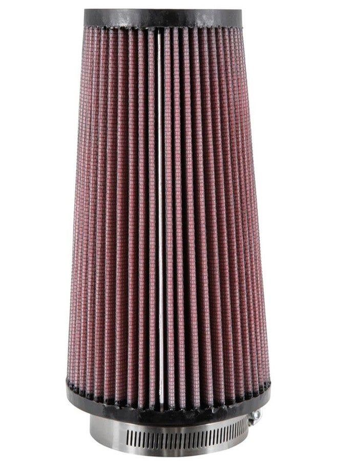 كيه آند إن فلتر هواء K&N عالي التدفق الأصلي ذو مشبك تثبيت عالمي مدى الحياة: أداء عالٍ، ممتاز: قطر الحافة: 3.3125 بوصة، ارتفاع الفلتر: 6.5 بوصة، طول الحافة: 0.625 بوصة، الشكل: دائري مدبب، RU-2710 - Image 4