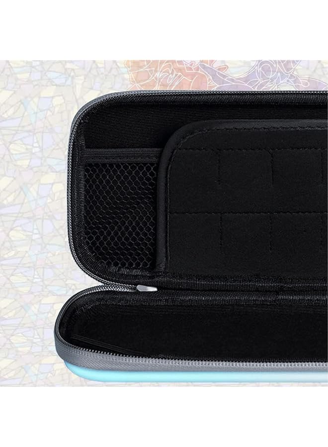 Another30 حقيبة حمل لجهاز نينتندو سويتش/ سويتش أوليد بوكيمون سكارليت والبنفسجي، حقيبة سفر صلبة محمولة واقية، حقيبة واقية لوحدة التحكم والملحقات (أسود) - Image 3