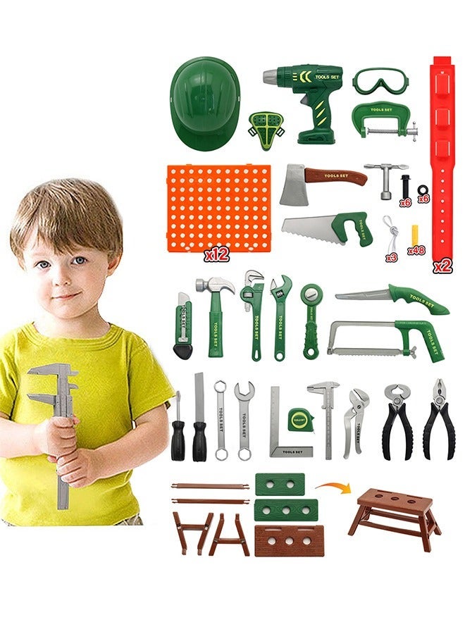 MaBaby Kids Tool Set –Toddler Tool Set with Toy Drill, Pretend Play Kids Toys - Image 1