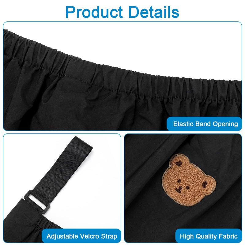 Accmor Universal Stroller Organizer, Large Storage Stroller Bag Fits for Uppababy, Nuna, Britax, Doona Strollers, Non-Slip Adjustable Storage Caddy Accessories for Stroller Crib - Image 4