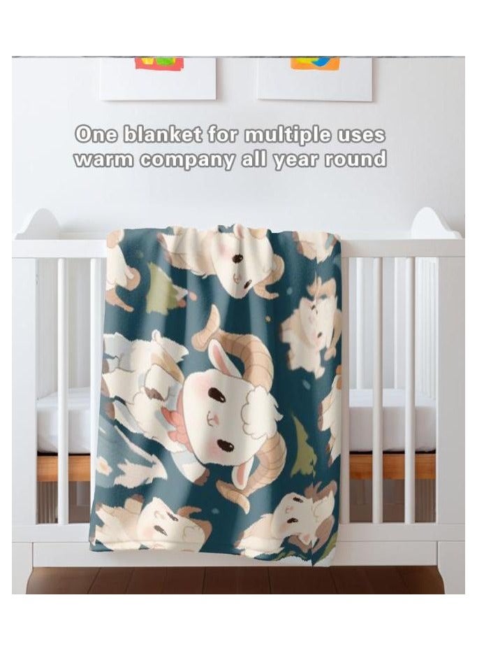 عام بطانية رقيقة من الفانيلا (دافئة ومريحة، ومناسبة للنوم واستخدام الألعاب وإزالة الغبار ومقاومة للرمل) 150 سم * 200 سم - 511 - Image 4